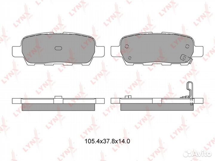 Колодки тормозные дисковые зад
