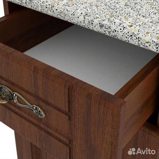 Кухонный модуль напольная тумба орех с ящиком, Оре