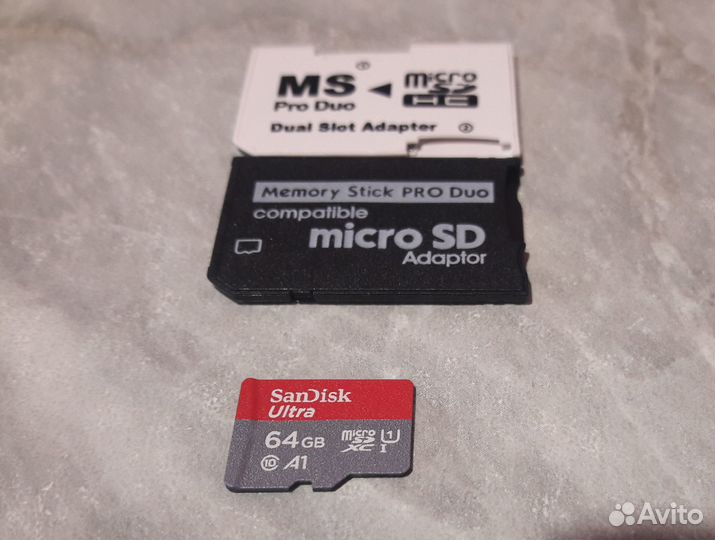 Переходник-адаптер MS PRO Duo - MicroSD