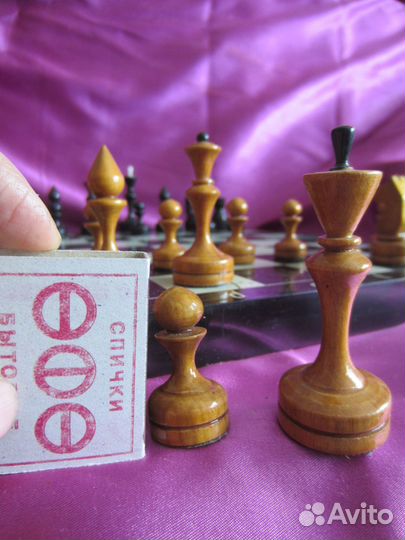 Шахматы + доска-коробка СССР