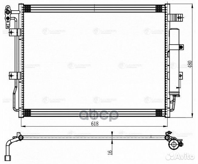 Конденсер land rover discovery IV 3.0D 09- lrac