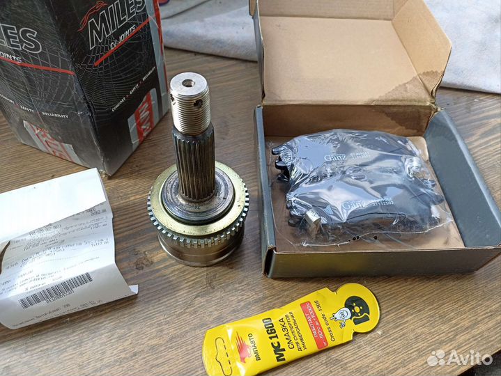 Колодки hyundai getz шрус наружный hyundai getz