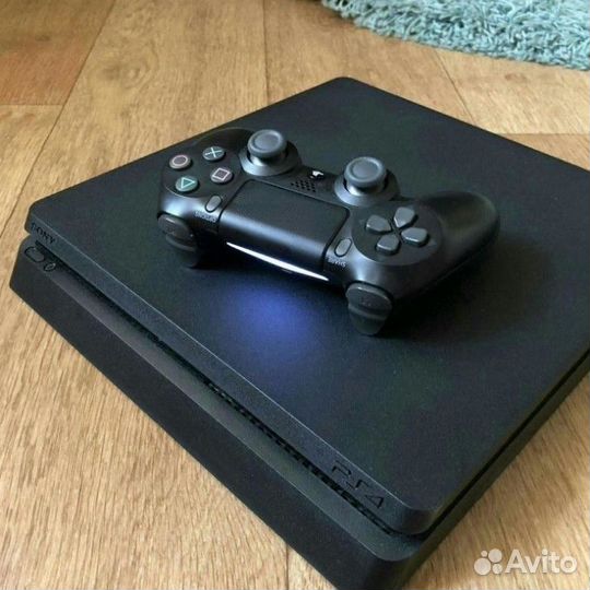 PS4 slim + 123 игр RDR2 UFC3 mafia3 MK XL MGS5