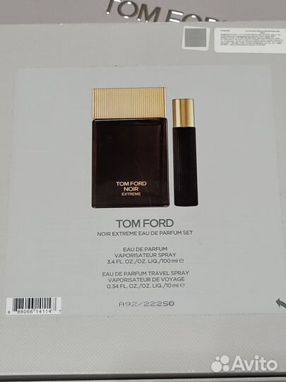 Tom ford noir extreme набор