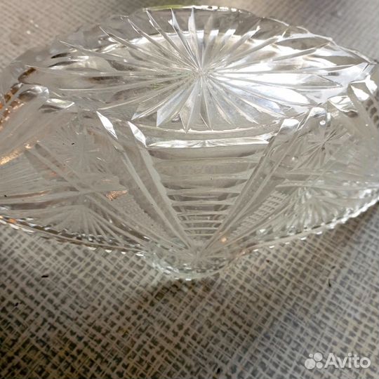 Хрустальная конфетница СССР