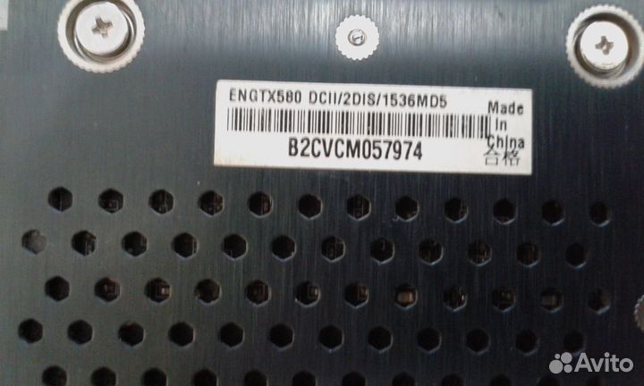 Видеокарта asus GTX 580 1.5GB gddr5(384)