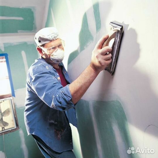 Шпаклёвка стен штукатурка стен покраска