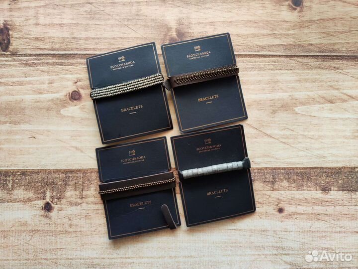 Scotch & Soda новый кожаный браслет оригинал