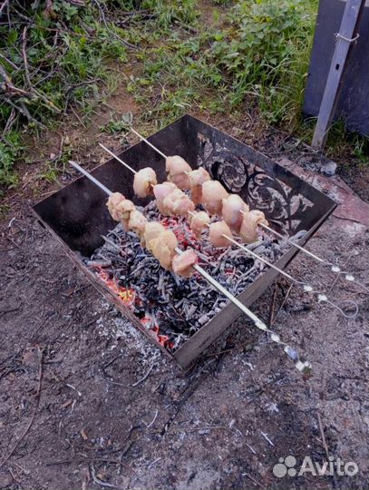 Кастровая чаша с решёткой гриль