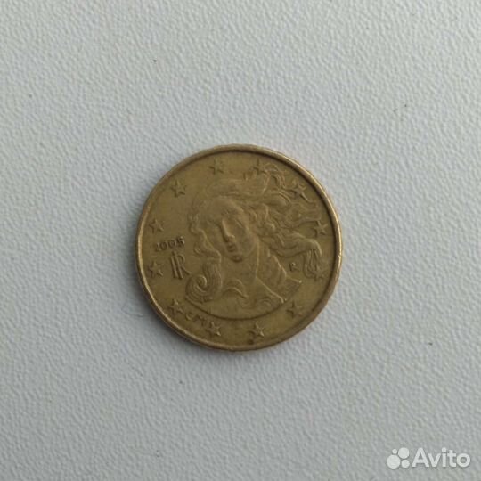 Монета 10 cent центов 2005 года