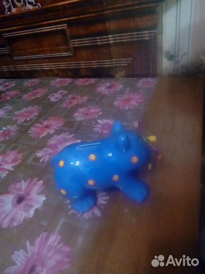 Керамическая глиняная копилка кошечка