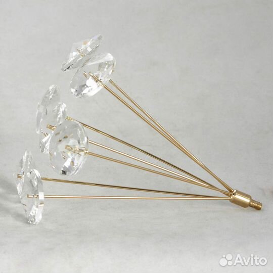 Люстра подвесная металл и стекло модерн