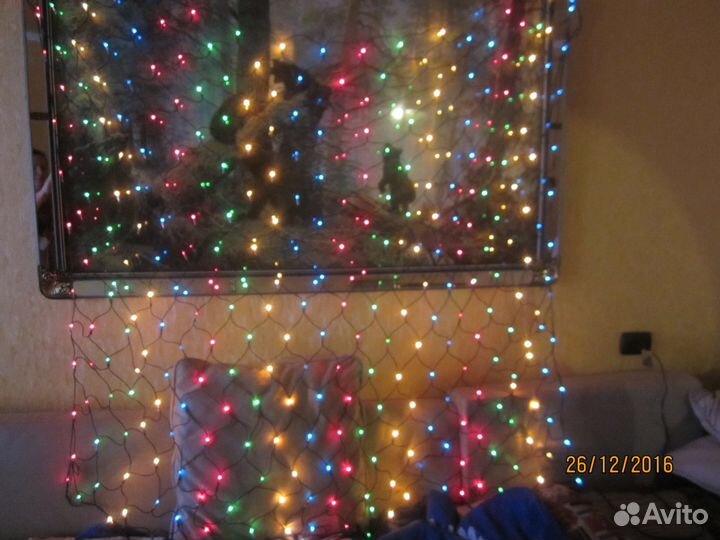 Светодиодная гирлянда (сеть) 8 режимов