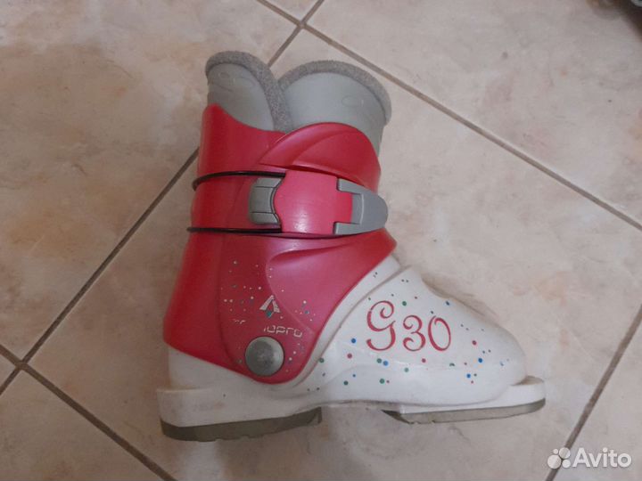 Горные лыжи детские 80 см+ботинки