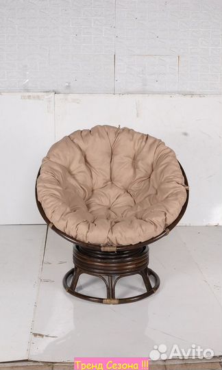 Кресло -качалка вращающееся Папасан Roker D100 арт