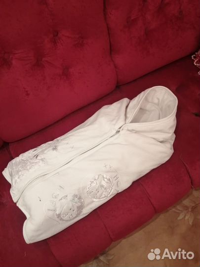 Конверт-одеяло-плед 3в1 для грудничков из флиса