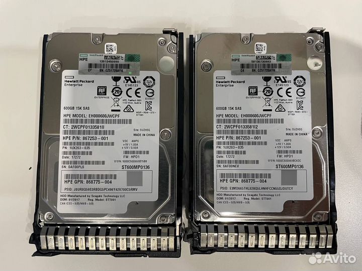 Диск HPE SAS 600 Гб 15k EH000600jwcpf Kit