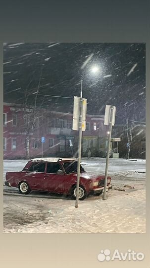 ВАЗ 2107 1.6 МТ, 2006, битый, 95 088 км