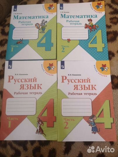 Рабочие тетради и 2 учебника
