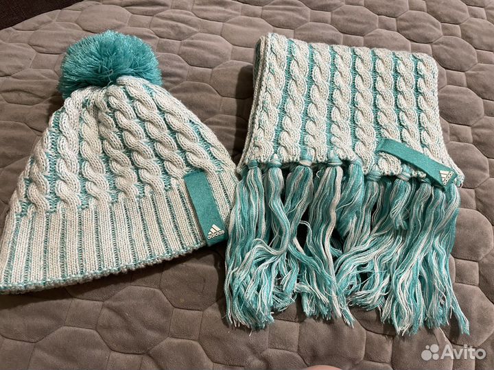 Комплект шапка и шарф adidas