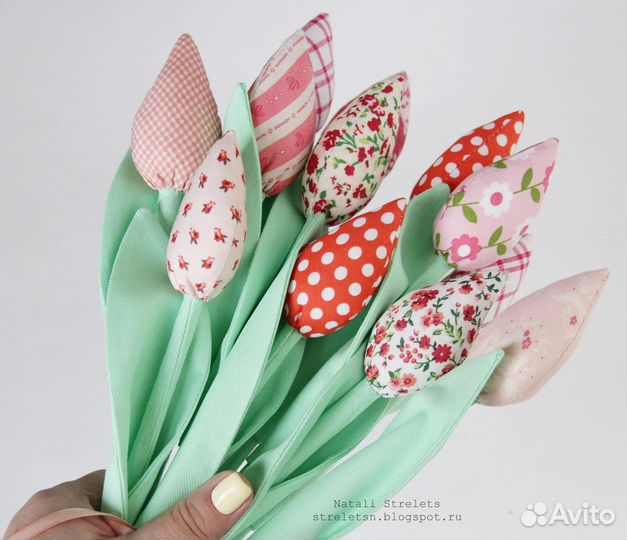 Текстильные цветы. Тюльпаны