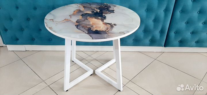 Стол кухонный каркас белый (новый)