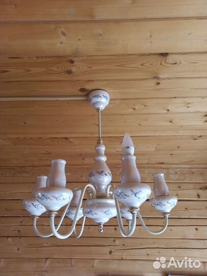 Люстра потолочная б/у