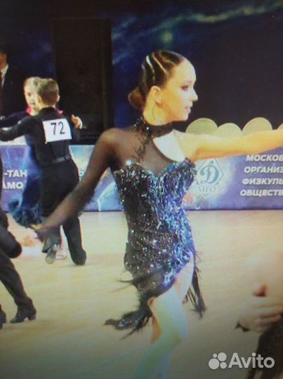 Платье для бальных танцев латина ю2, молодежь