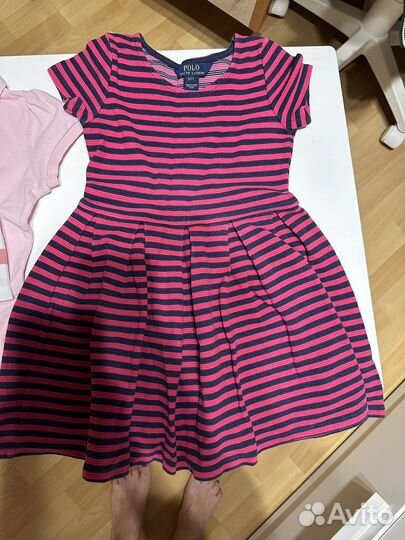 Мешок брендовой одежды на девочку 6-7 лет