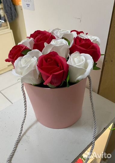 Букеты из мыльных роз