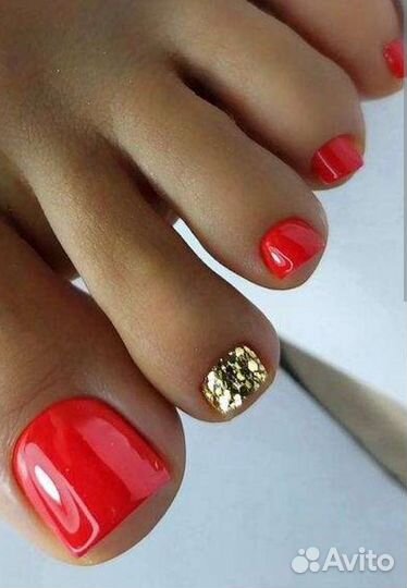 Педикюр+гель-лак+обработка стопы