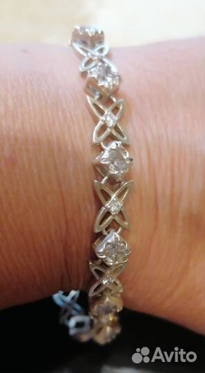 Серебряный браслет женский с жемчугом