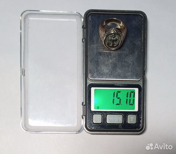 Печатка с якорем. Серебро 925. 21 размер