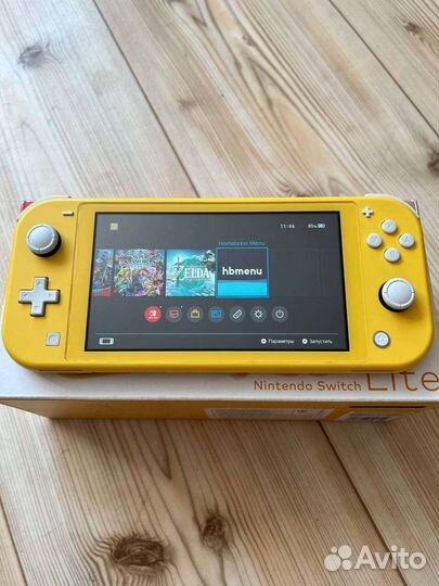 Nintendo switch lite прошитая 128gb
