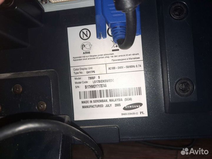 Монитор Samsung б/у