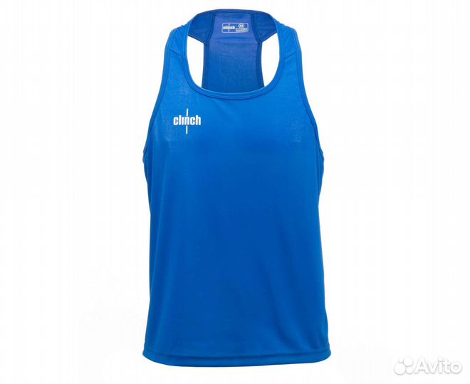 Майка боксерская clinch olimp синяя C116