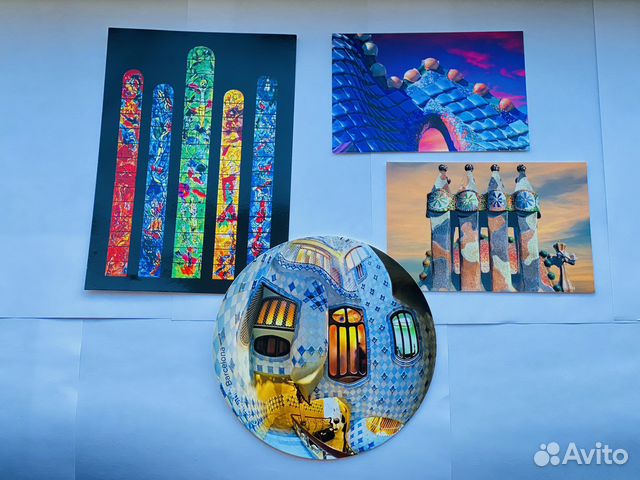 Открытки новые Барселона Гауди Бальо Шагал Цюрих