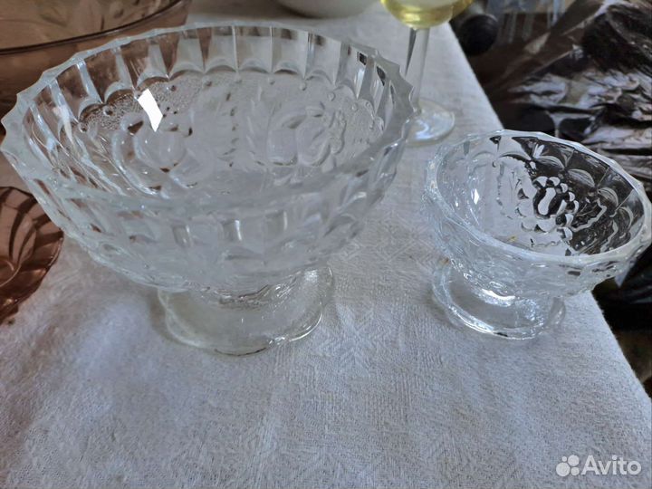 Посуда цветное стекло времен СССР