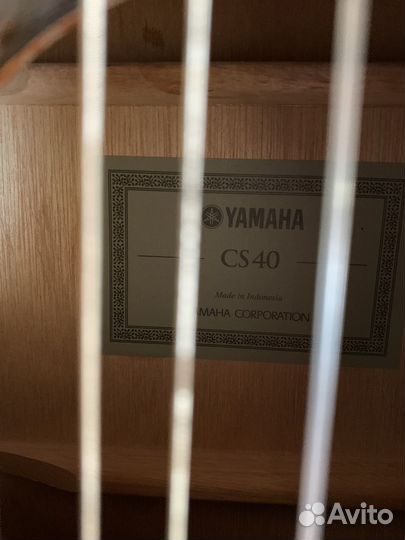 Гитара yamaha cs40 made in indonesia