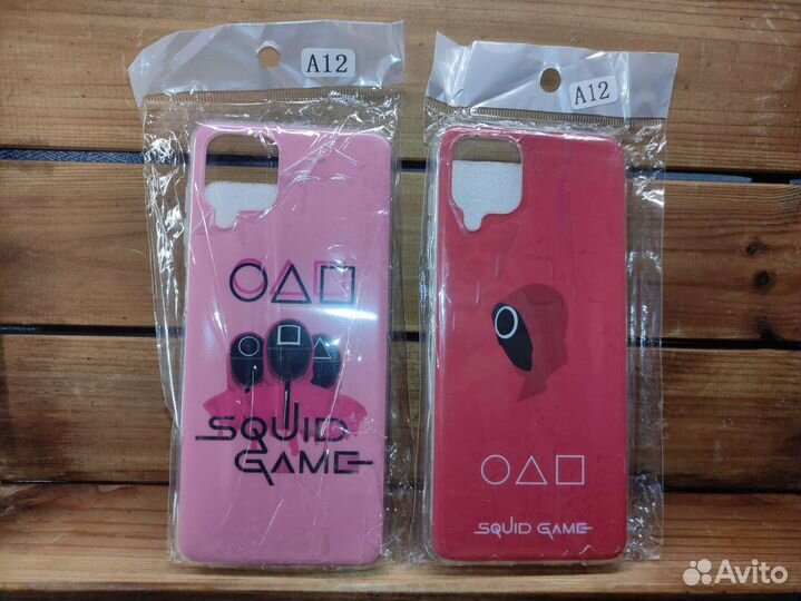 Чехол Samsung A12 Кальмар 2шт за