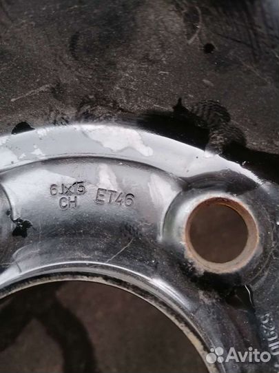 Диски железные Rх15 на hyundai, KIA