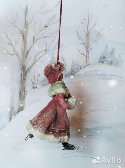 Игрушка новогодняя из ваты