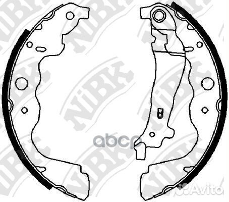 Колодки тормозные барабанные зад FN43551 NiBK
