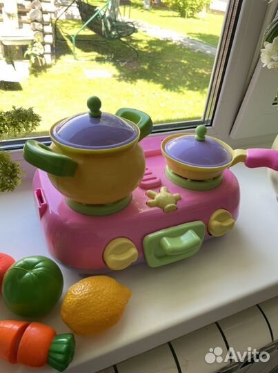 Игрушка Плита с посудой