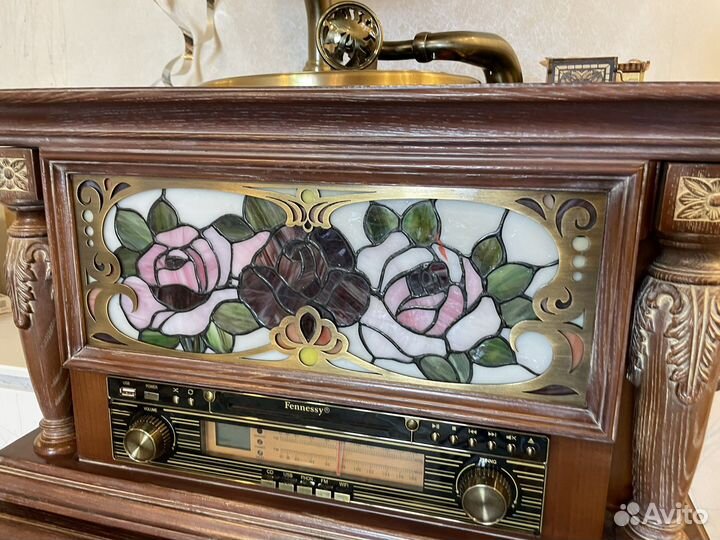 Патефон Fennessy граммафон тумба классика витраж