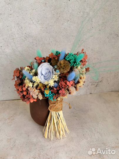 Букет сухоцветы подарок интерьер 1 сентября