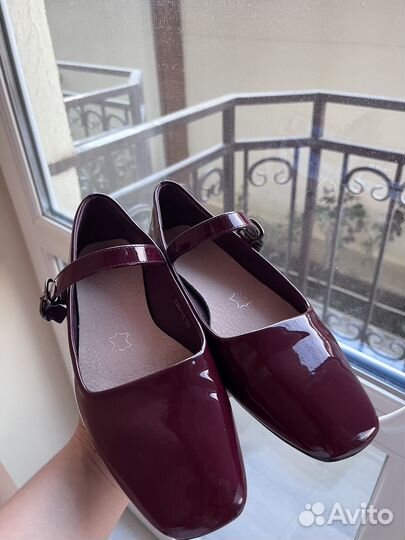 Балетки красные 39