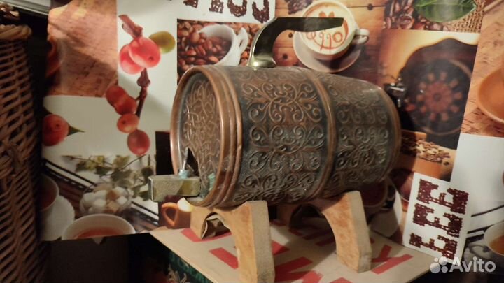 Бочонок металл. для вина, напитков. Сувенирный