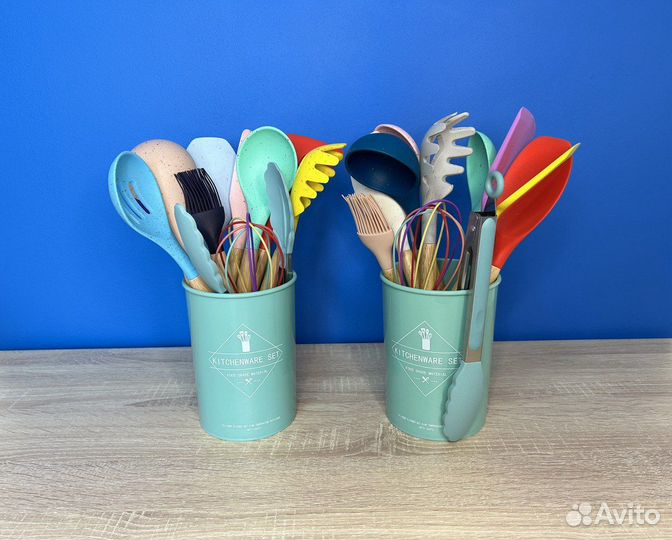Набор кухонный 12 предметов цветной