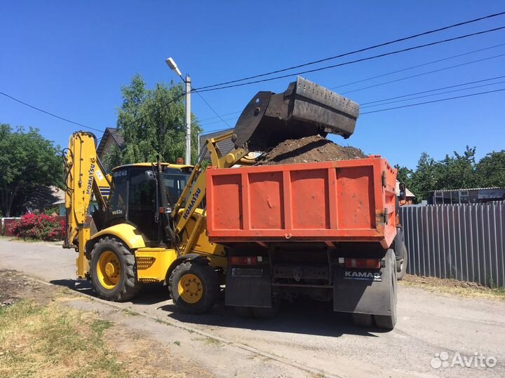 Услуги эксковатора погрузчика